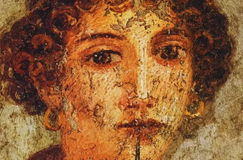 Αναπαράσταση Ελληνίδας πι ρωμαϊκης εποχής (Σαπφώ - Πομπηία)