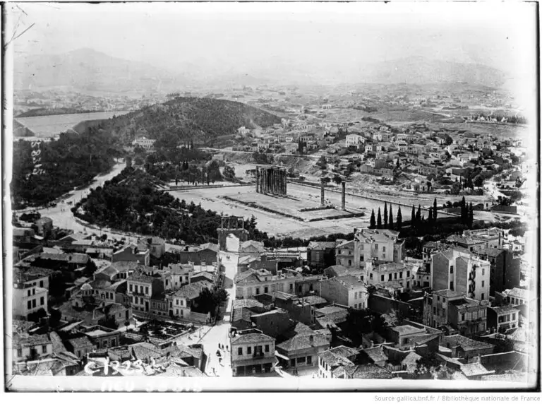 Άποψη της Αθήνας το 1915. Πηγή: Εθνική Βιβλιοθήκη της Γαλλίας (BNF)