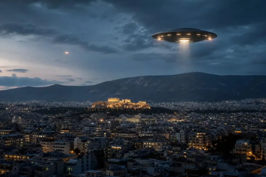 UFO πάνω από την Αθήνα